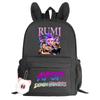 Large Capacity Schoolbag with Shoulder Strap; Student Three-piece Pencil Case Set