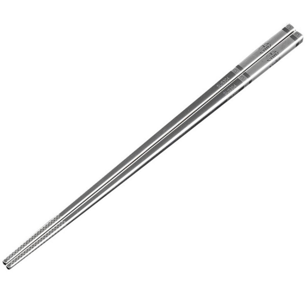 1 Pair Tip End Stainless Steel Chopsticks Chinese Auspicious Patterns Sushi Sticks  Japanese Food