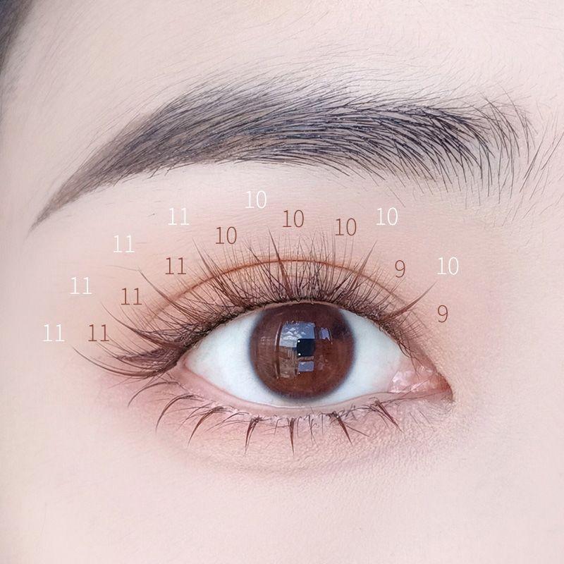 Mogugu - Natürliche, voluminöse farbige künstliche Wimpern