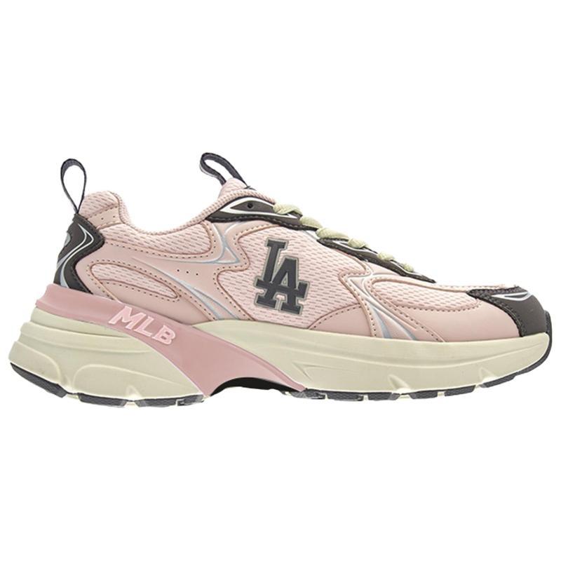 MLB Los Angeles Dodgers Breathable Low Top Running Shoes Unisex Light Pink Sneakers 3ARNC055N-07PKL