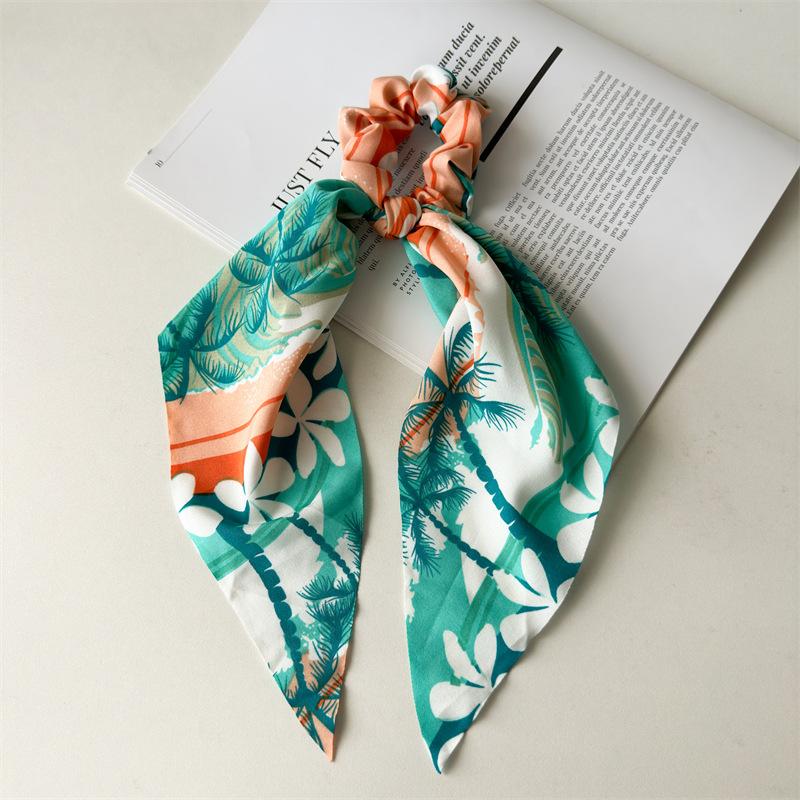 Long Ribbon Decorative Hair Tie for Women Seasonal Elegant Accessory Quality Elastic Hair Ring