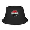 Picnic Headwear Iraq Flag Merch Bucket Hat Harajuku Girls  Sun Bob Hat