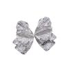 New twisted pleated cold wind irregular petal earrings, exaggerated high-end design butterfly stud earrings