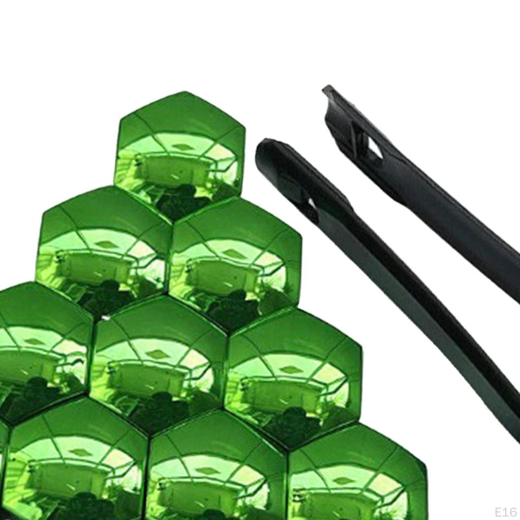 Car Wheel Lug Nut Cover Kit - 20 Pieces with Installation Tool