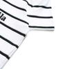 FILA Casual Striped Knitted Polo Shirt Women tops White T11W326101F-WT
