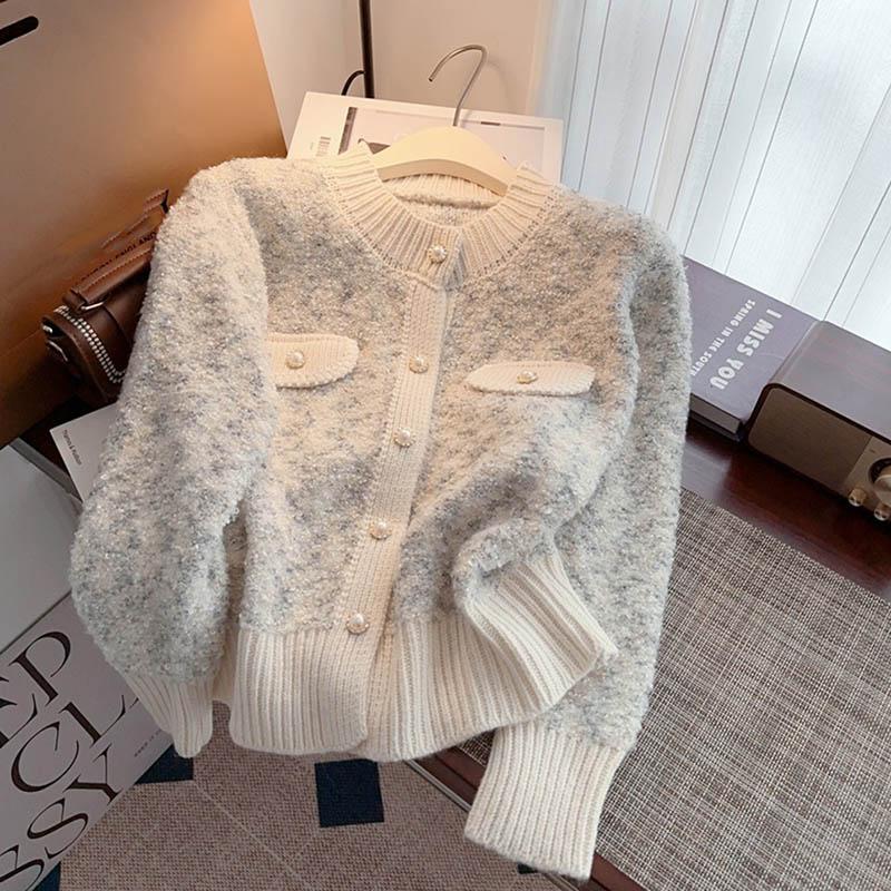 Sweaters Coat Cardigan for Women Autumn Winter Large Size Vintage Loose Long Sleeve Knit Cardigan Sweaters Jacket