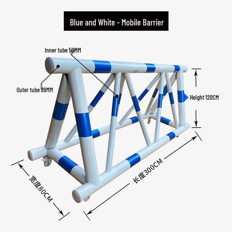 Movable Construction Site Barrier - Safety Guardrail for Schools and Vehicles