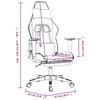 Gaming Chair with Footrest Black and Red Artificial Leather