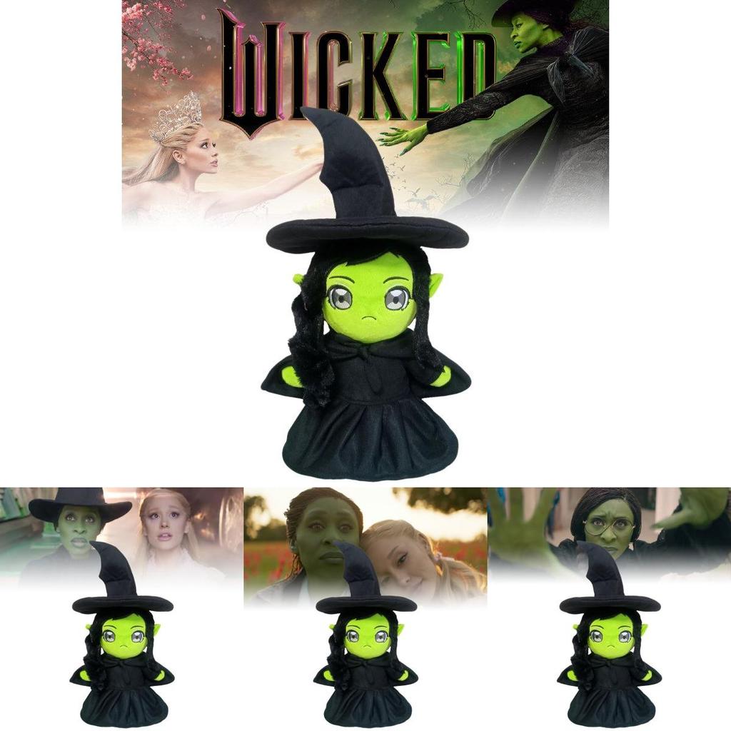 Enchanting Movie Wicked Plush Doll Magical Wicked Witch Cute Stuffed Toy 25cm Height