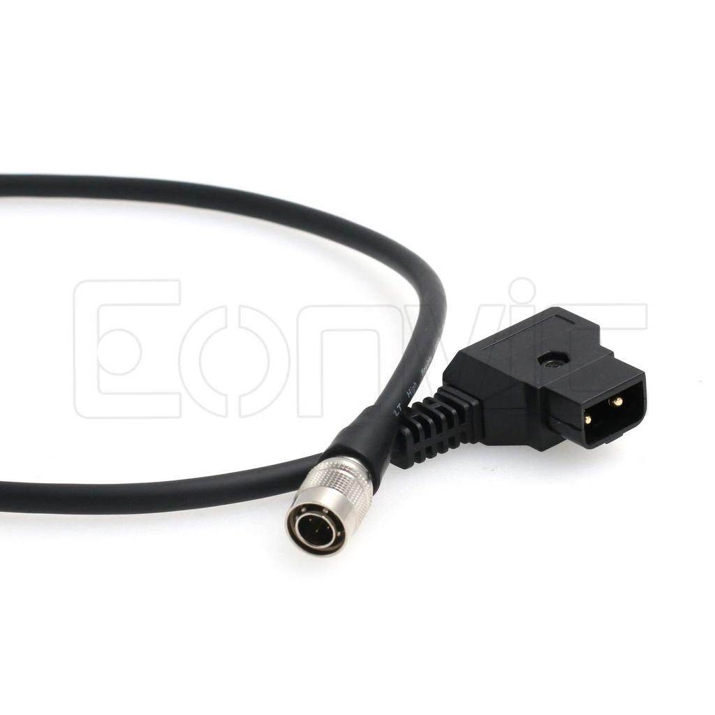 Hirose 4Pin Male to Anton Bauer D-Tap For ZOOM F8 Sound Devices 633/644/688 (Straight Cable)