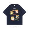 Pure Cotton Americanstyle Fun Burger Puppy Print Shortsleeved 2026 New Loosefitting Versatile Top Tshirt Tshirts