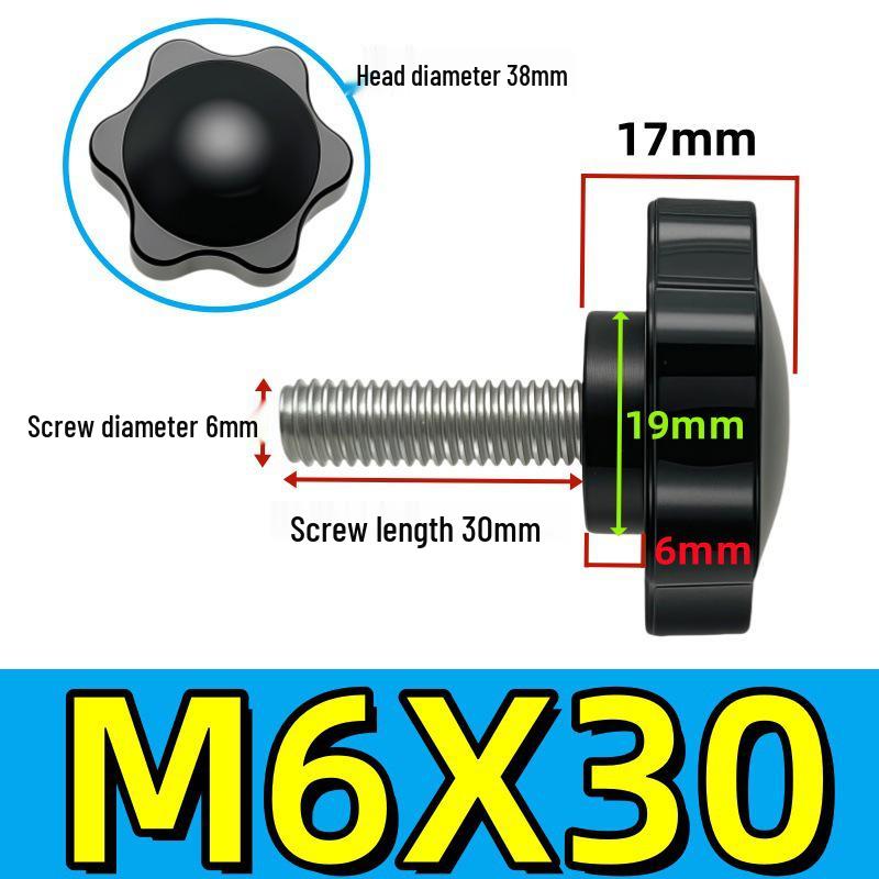 Adjustable Plum Blossom Plastic Head Star Handle Screw Bolt