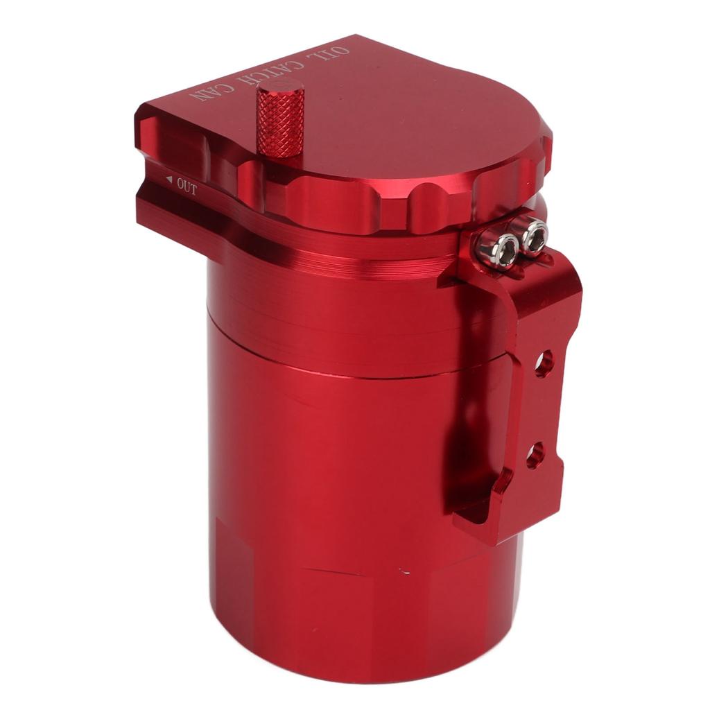 Oil Catch Can Aluminium Alloy Fuel Separator Reservior Trap Tank Replacement for Chevy Silverado 1500 Red