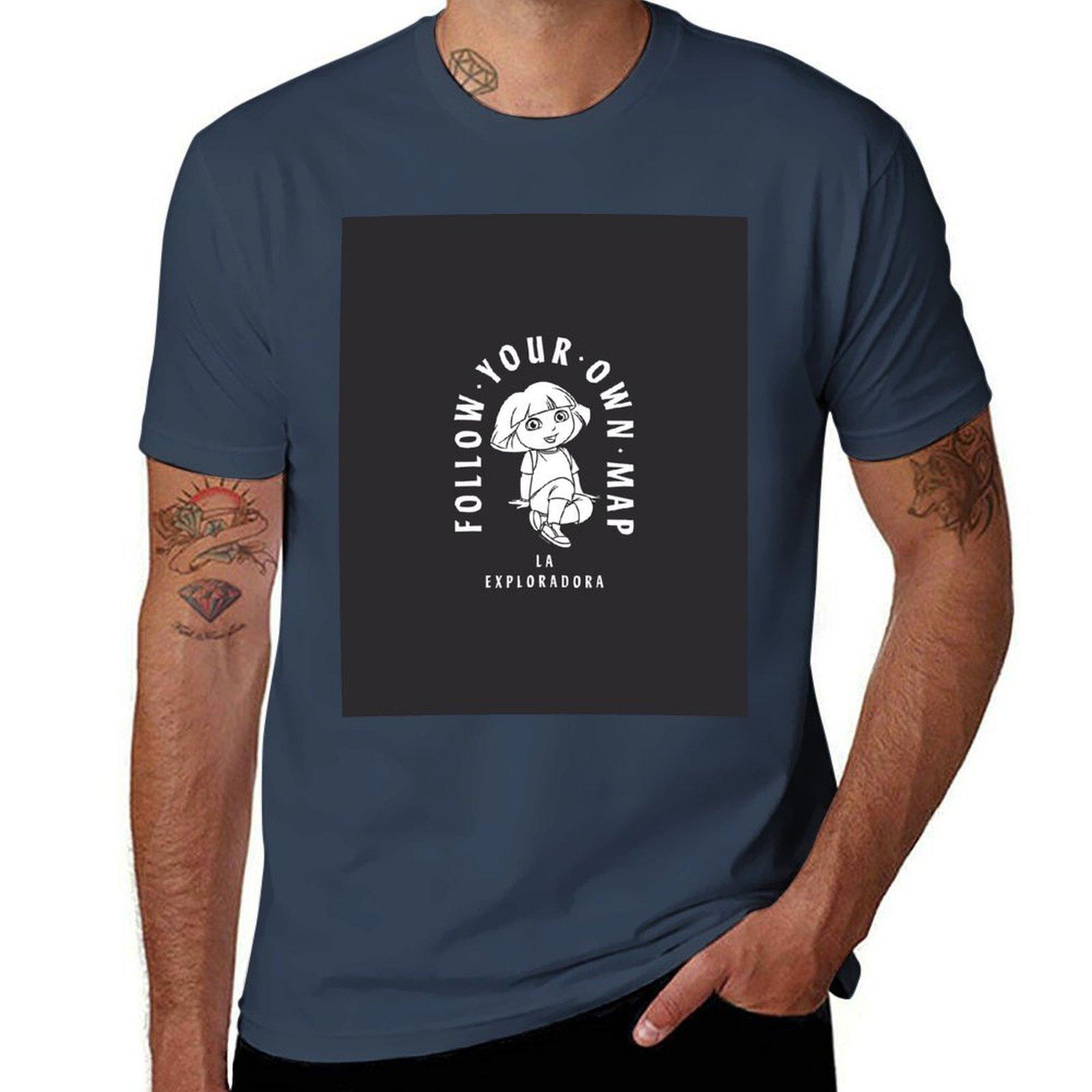 Follow Your Own Map TShirt Plus Size Comfort Fit Tee S