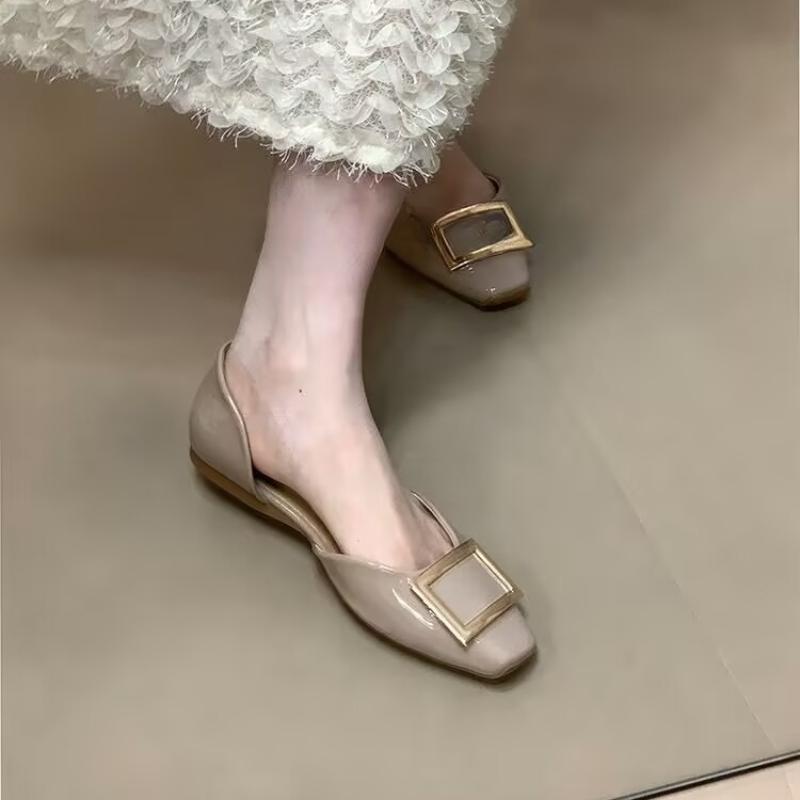Women Loafers Shoes Shallow Fashion Cozy Shoes Square Toe Designer Sandals Summer Woman 2025 New Casual Dress Femme Zapatillas