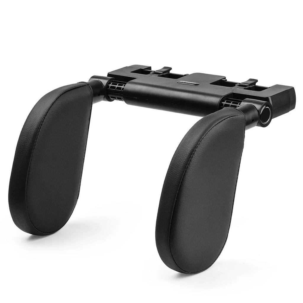 Ergonomic Car Headrest Cushion – Adjustable Strap, Washable Cover for Road Trips