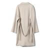 Women's Extra-Long Double-Faced Wool Trench Coat – Classic Suit Collar for Autumn and Winter.