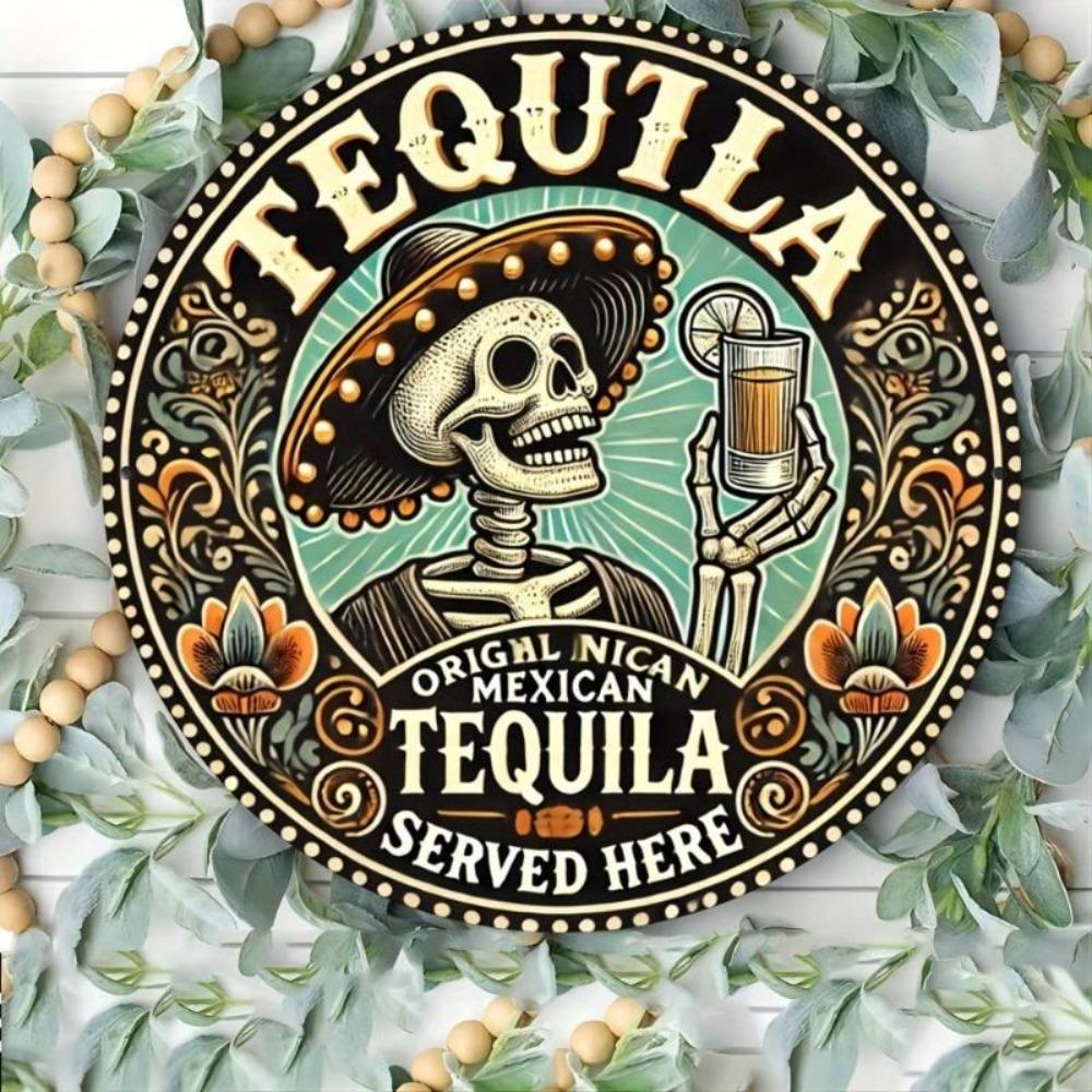 Vintage Tequila Metal Tin Sign 8x8 Inch Retro Wall Decor Home Bar Cafe Garage