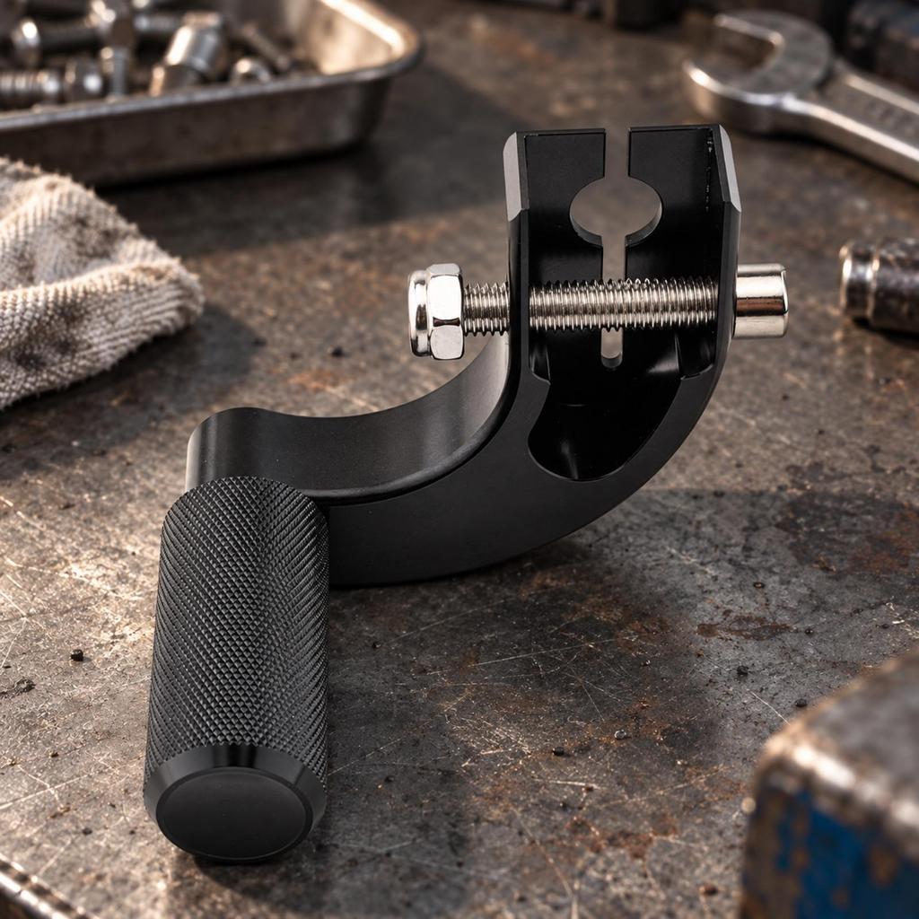 Motorcycle Move Lever with Split Clamp Bracket Black Foot Pedal Gear Custom Rear
