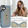 For iPhone 16 Plus Case with Card Holder,Kickstand,RFID Blocking PU+TPU Phone Back Cover