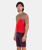 Santini Men's SPOT Cycling Jersey, Summer Style, Two-Piece Fabric, Rear Pocket, Red/Brown (Size 3XL), 5S94075CSPOT [Authentic]