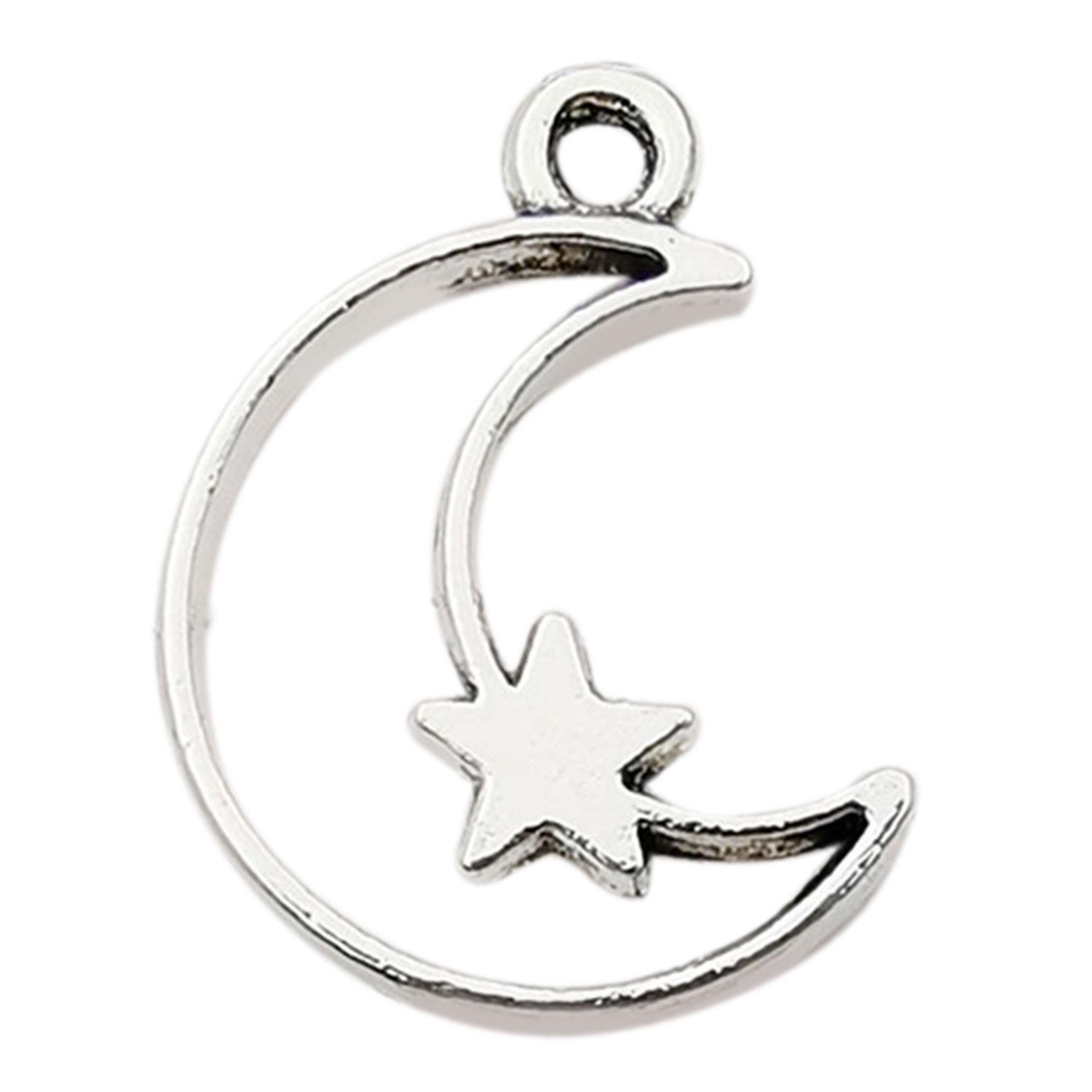 

Винтажные серебряные подвески «Солнце, Луна, звезда» для ожерелий и браслетов своими руками