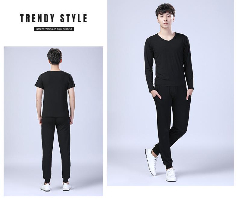 Men's Modal Fitness & Dance Suit - Breathable Sportswear for Yoga, Aerobics, and Training