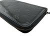 Louis Vuitton M90075 Round Zip Wallet Vernis PVC Purse Black PVC Used