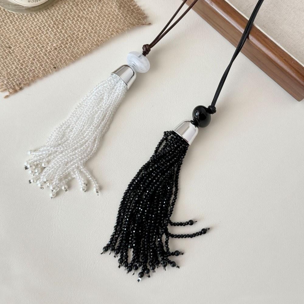 Lange Kordel Anhänger Halsketten Stein Runde Perle Pullover Kette Party Schmuck Geschenk