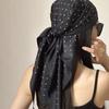 Polyester Polka Dot Head Scarf Elegent Jeans Waist Belt Fashionable Bandana  Office Style