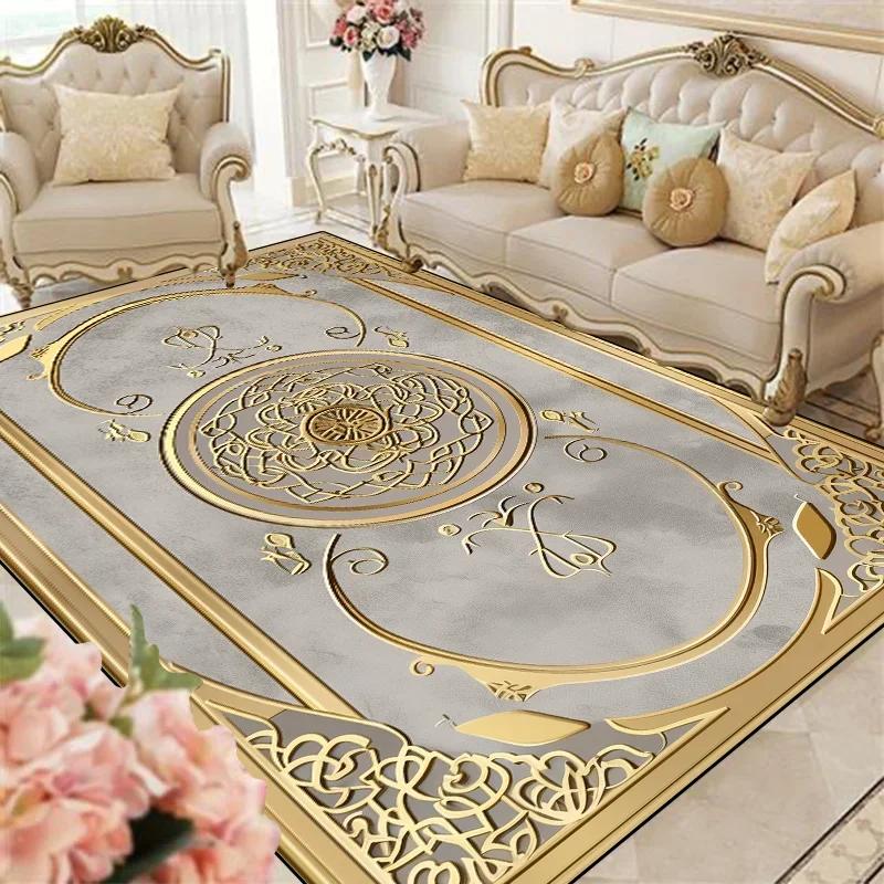 Luxe Europese Woonkamer Kleden Lounge Sofa Salontafel Antislip Tapijt Huis Kamer Slaapkamer Decor Garderobe Vloermatten Wasbaar