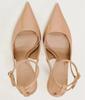 Fashion Nude Patent Leather Ankle Strap Buckle Women Pumps Sexy Pointed Toe Stiletto Heels Summer Stiletto Heels Party Shoes Sandalias