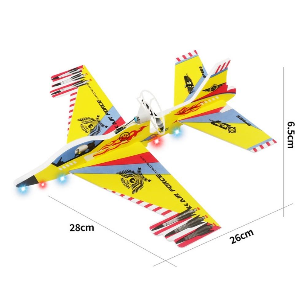 28*26*6.5cm Outdoor Toy Random Color Electric Plane Aircraft High Quality Inertial Foam Toys