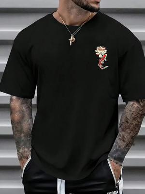 Men Women Fashionable Printed Loose Short Sleeve TShirt Exquisite Design Summer Essential Easy To Pair Showcases Your Style
