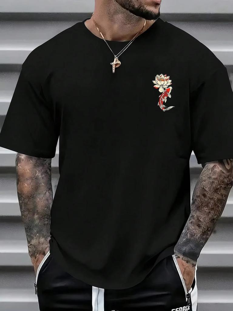 Men Women Fashionable Printed Loose Short Sleeve TShirt Exquisite Design Summer Essential Easy To Pair Showcases Your Style