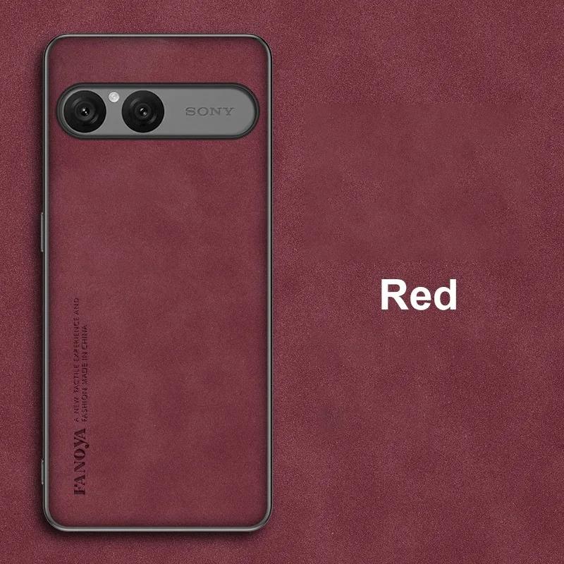 

For Sony Xperia 10 VII 10VII Case Luxury PU Leather Phone Case for Sony Xperia10 VII Back Cover Silicone Shockproof Protection For Xperia 10 VII червоний