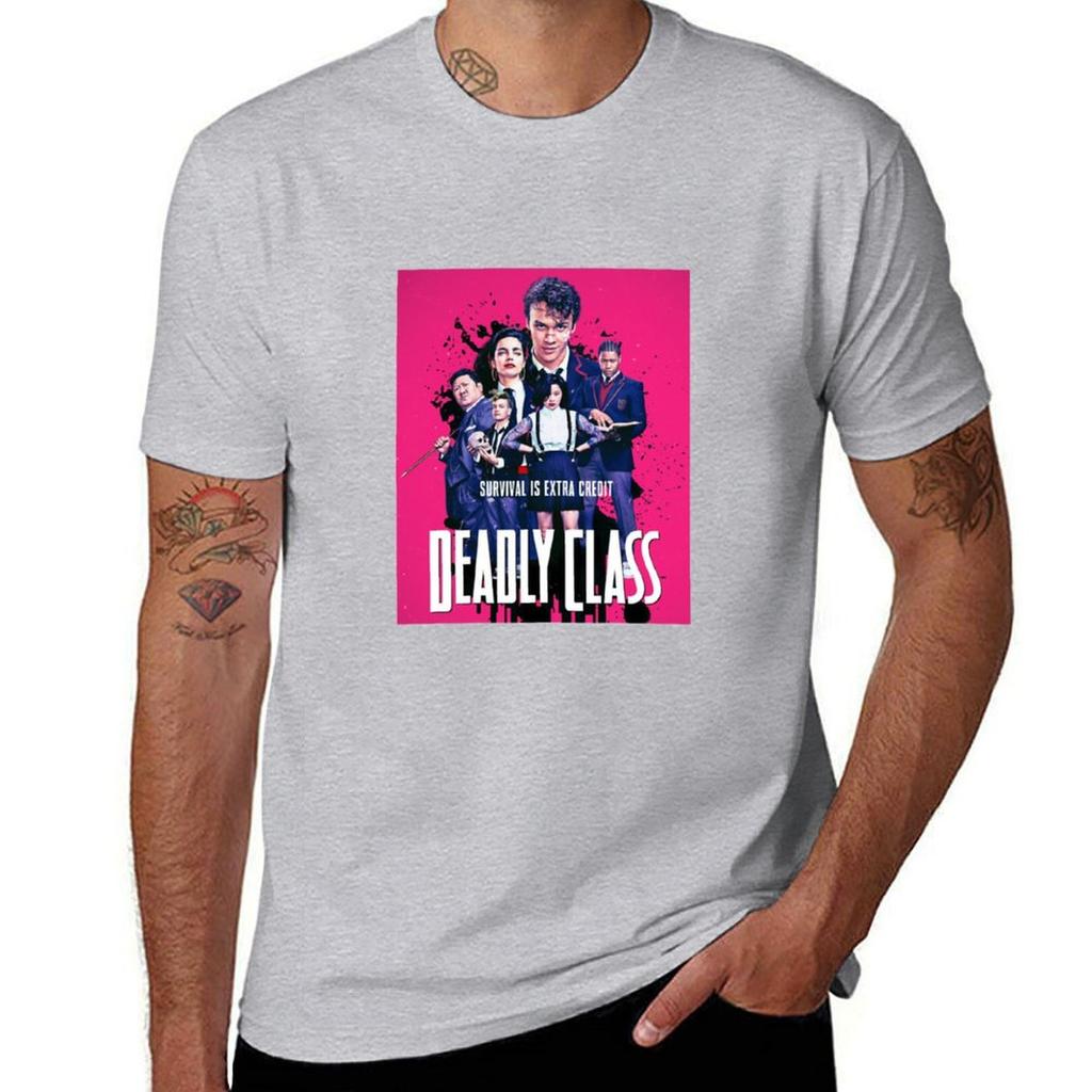 Deadly Class T-Shirt T-Shirt Oversizeds Anime Vintage Mens Tall T Shirts
