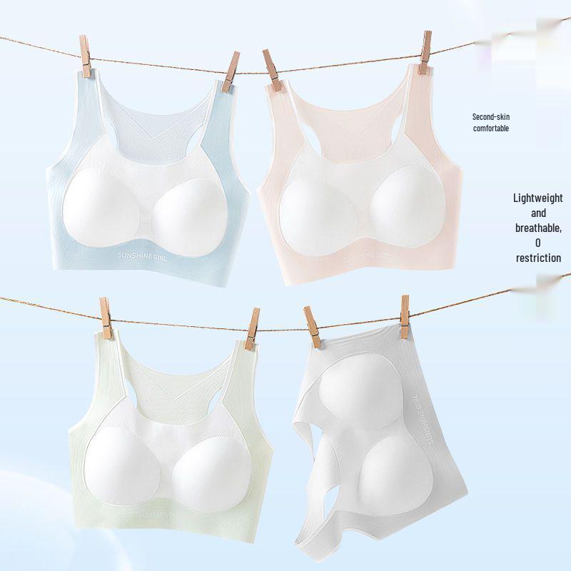Girls' Sports Shockproof Bra for Puberty Development In Junior High School