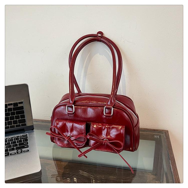 PU Reißverschluss Schultertaschen Basic Stil Vielseitig Neue Jugend 2026 Crossbody-Taschen für Damen Hohe Kapazität Nähgarn