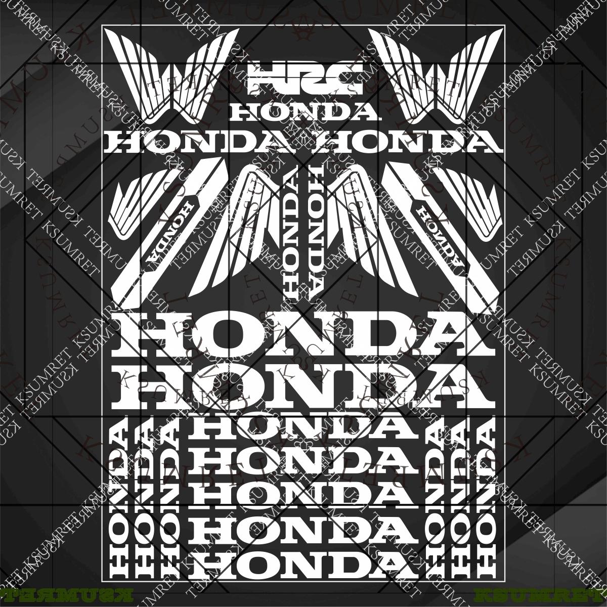 For Honda Motorcycle Sticker Logo Tank Stickers Decals Vinyl белый