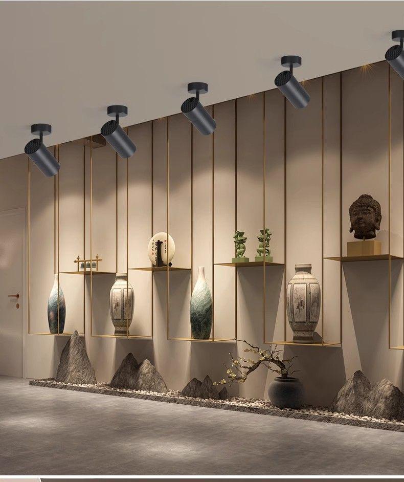 Adjustable LED Surface-Mounted Ceiling Spotlight for Commercial Use