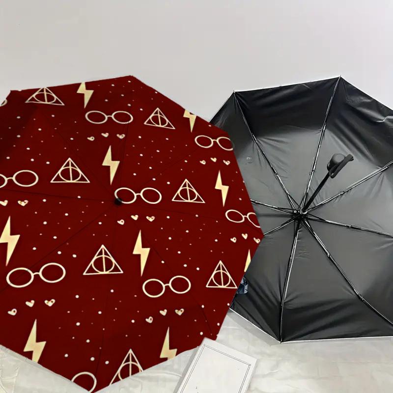 1PC Glasses Lightning_bolt Umbrella-8-Rib Reinforced, Automatic Open, Lightweight & Durable, Cute Fashion Accessory for Outdoor, D2617
