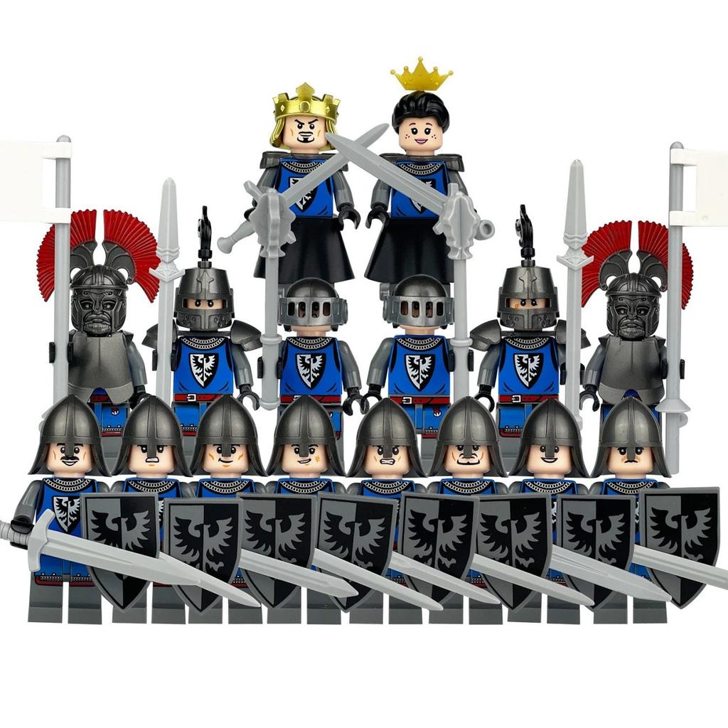 Medieval Roman Soldier Minifigure Assembly Building Block Toys