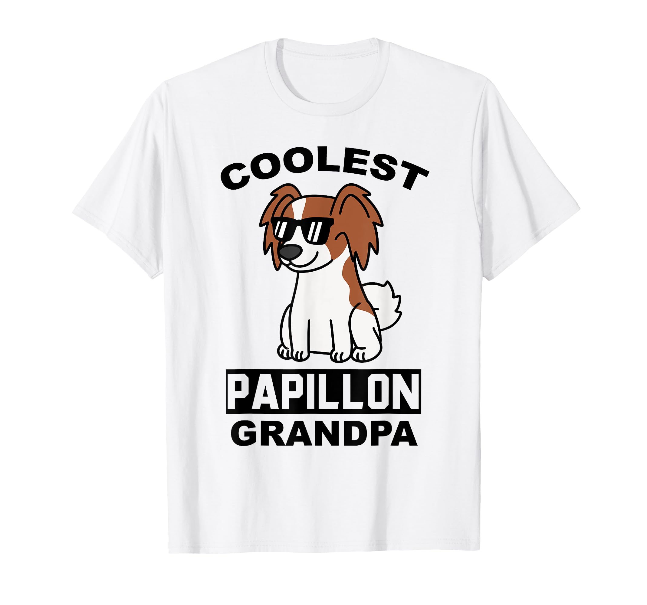 

Coolest Papillon Grandpa Dog T-Shirt