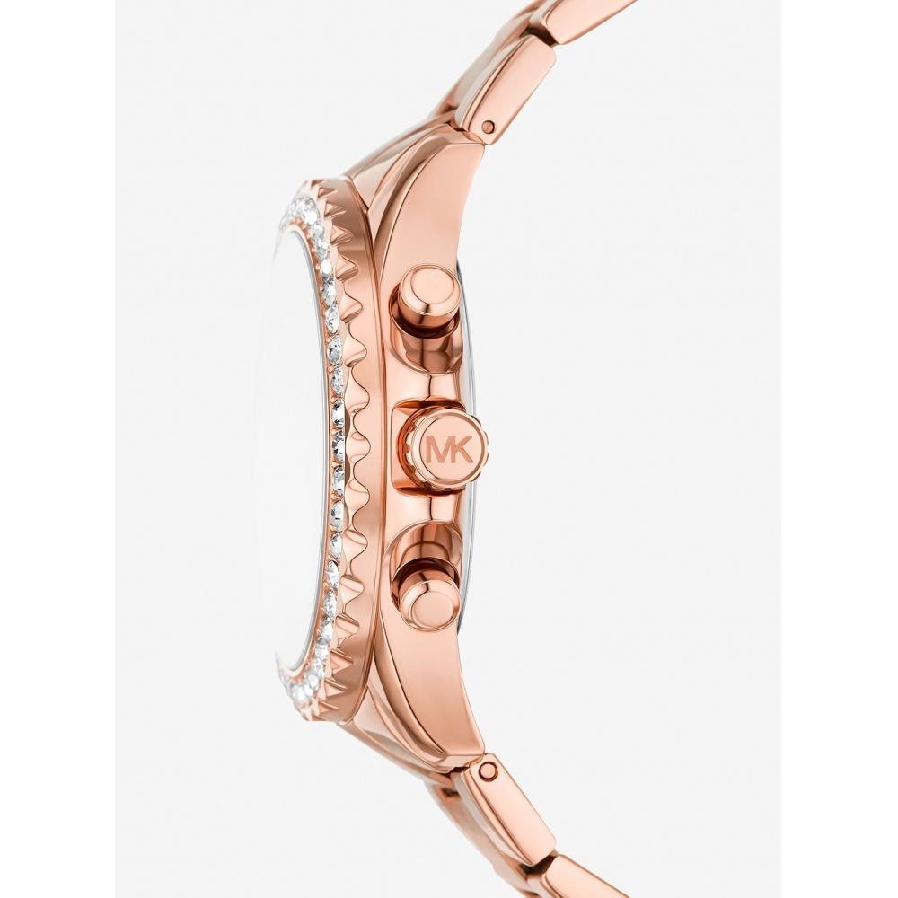 Michael Kors Everest Glitz Case 40mm Mko1131622 Rose Gold