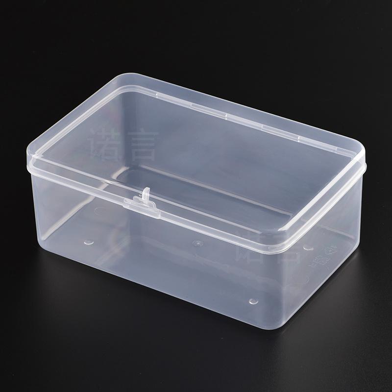 Rectangular Transparent Plastic Storage Box for Hardware, Jewelry, or Components