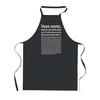 Kitchen Apron - PLANETEE - Good or Bad Supervisor - Black - Breton Print - 90x60 Cm