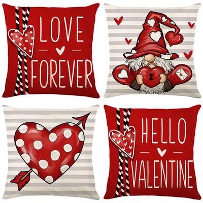 Valentine's Day Pillow Cover Love Pillow Sofa Decoration Pillow Festive Headboard Cushion Cover