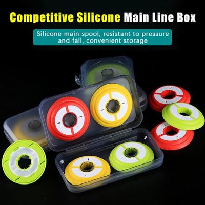 1Pcs Silicone/Foam Main Spool Fishing Main Line Box Line Storage Box  Fishing Accessories