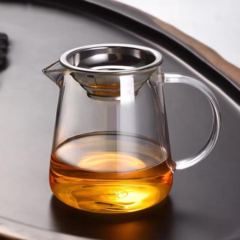 Shangqi 1300ml High Borosilicate Glass Tea Pitcher with Steel Filter